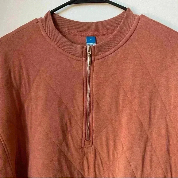 Half-Zip Quilted Sweater, Size M Boxy Sweater Comfy - Picture 3 of 13